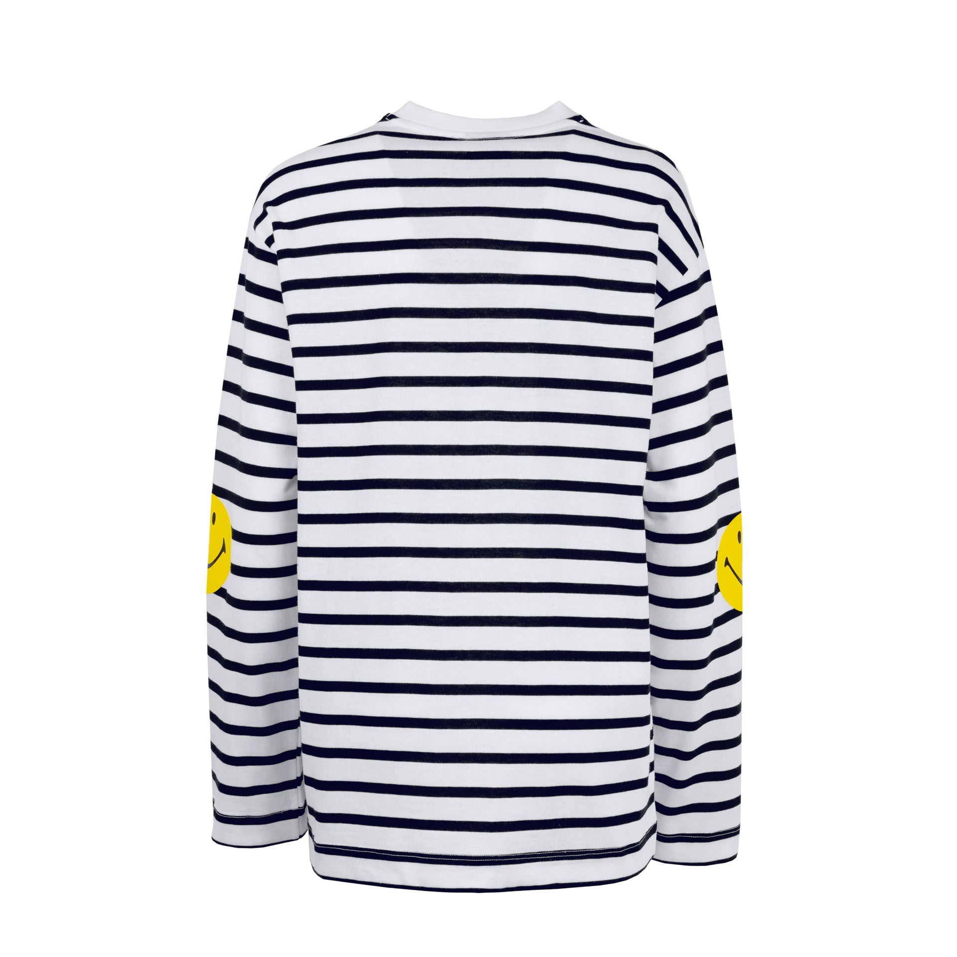 STRIPED ELBOW SMILEY TS