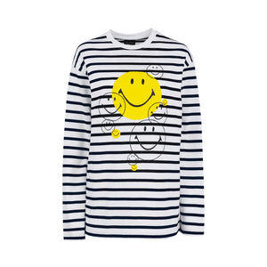 STRIPED FRONT SMILEY TS