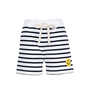 STRIPED SMILEY SHORTS