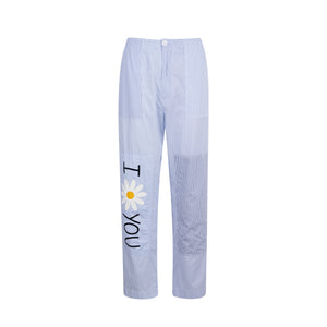 BLUE STRIPES DAISY PANTS
