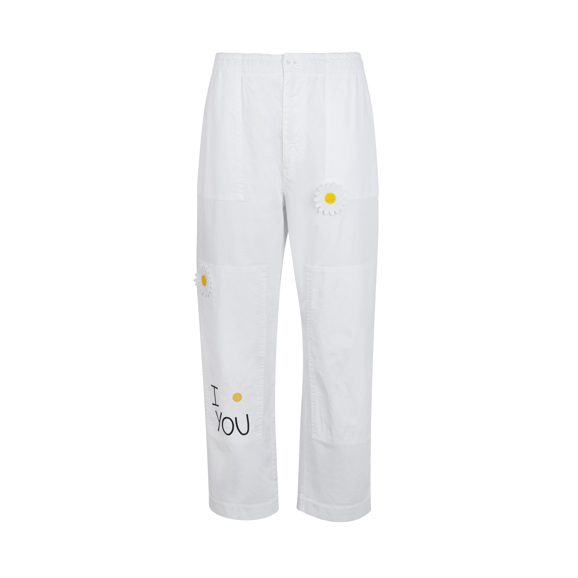 WHITE DAISY PANTS