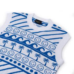 BLUE WAVES VEST