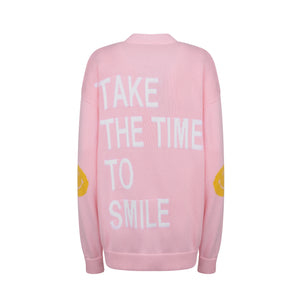PINK SMILE CARDIGAN