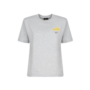 GREY SHOULDER PAD T-SHIRT
