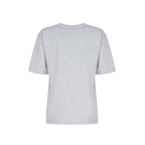 GREY SHOULDER PAD T-SHIRT