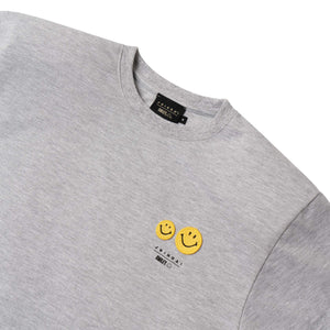 GREY SHOULDER PAD T-SHIRT
