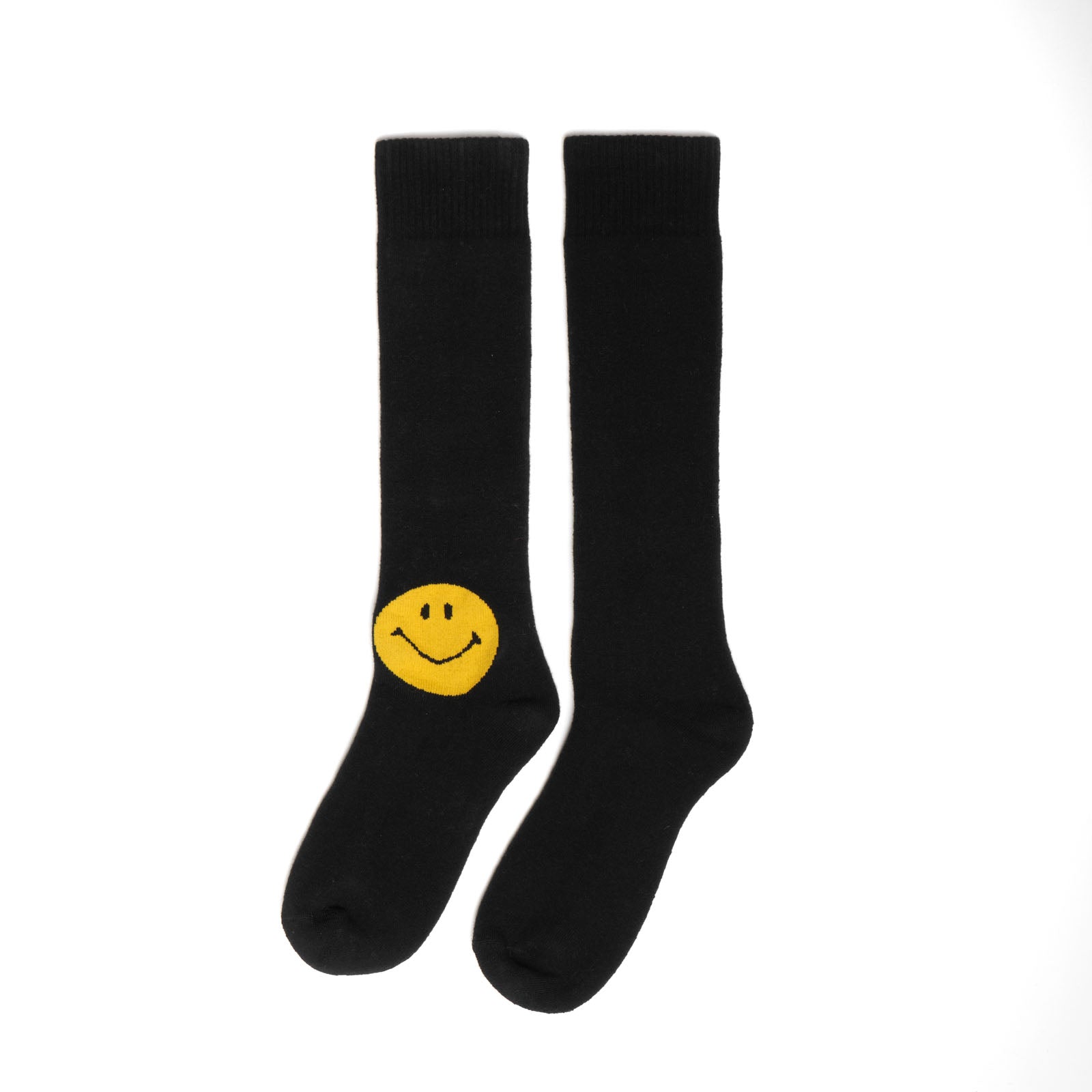 BLACK SMILEY SOCKS