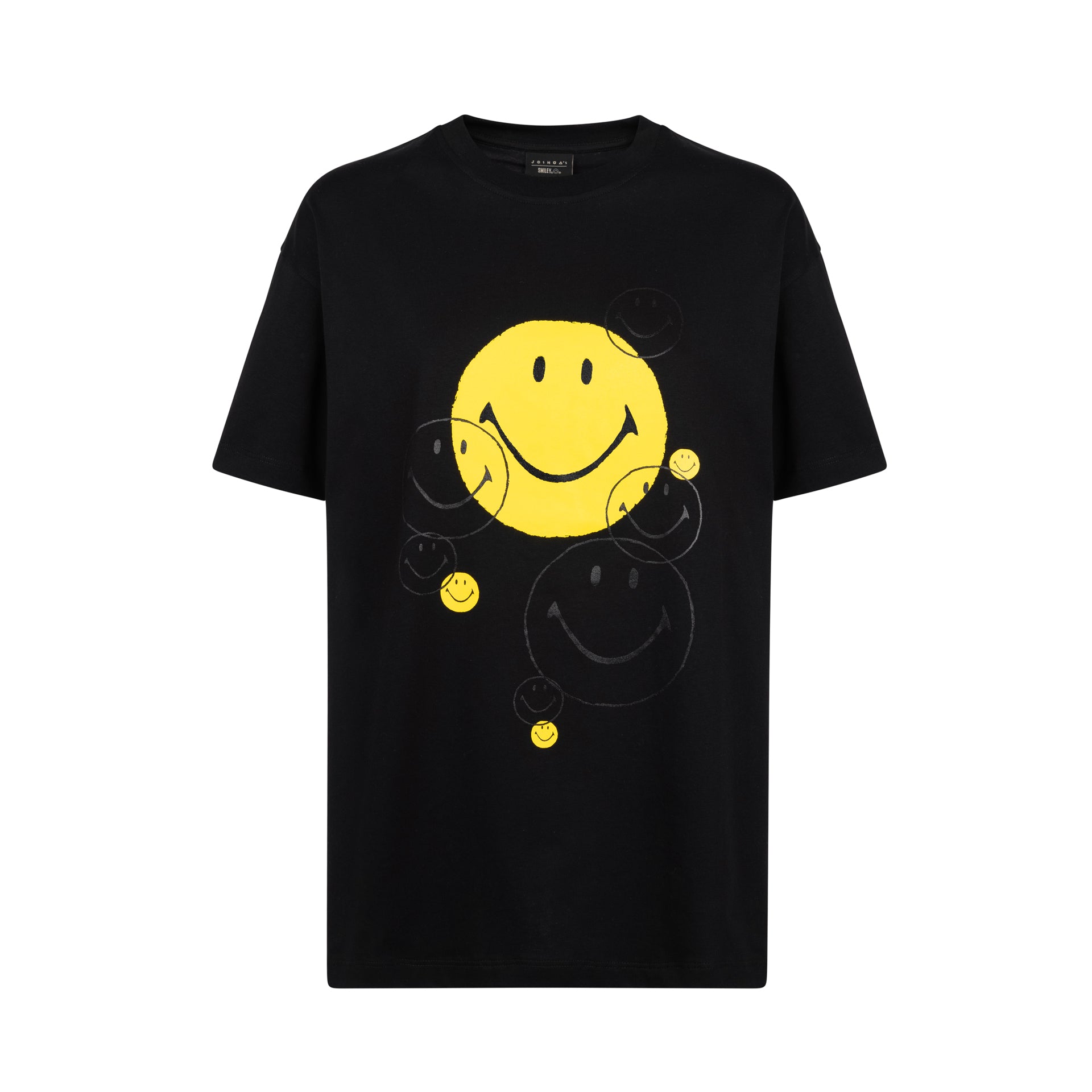 BLACK MULTI SMILEY T-SHIRT