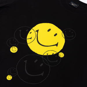 BLACK MULTI SMILEY T-SHIRT