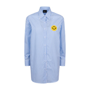 BLUE STRIPES CROCHET SHIRT