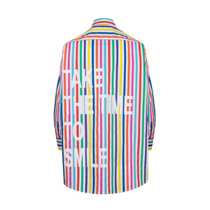 MULTI STRIPES CROCHET SHIRT