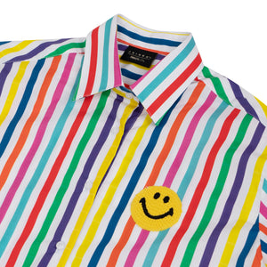MULTI STRIPES CROCHET SHIRT