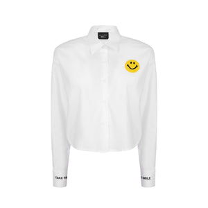 WHITE CROP SHIRT