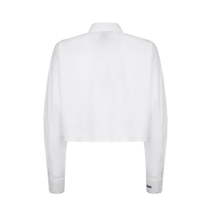 WHITE CROP SHIRT