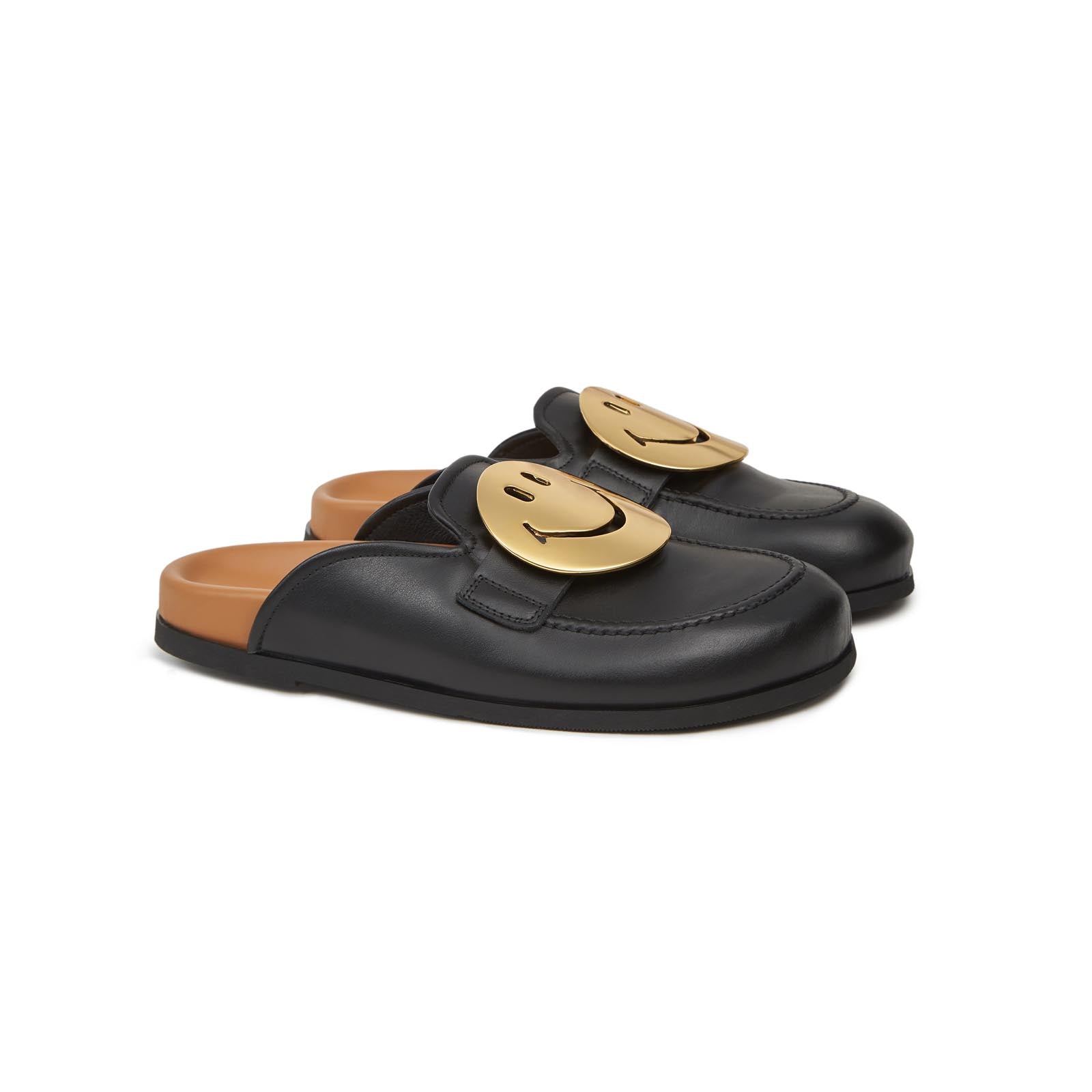 BLACK GOLD SMILE MULE