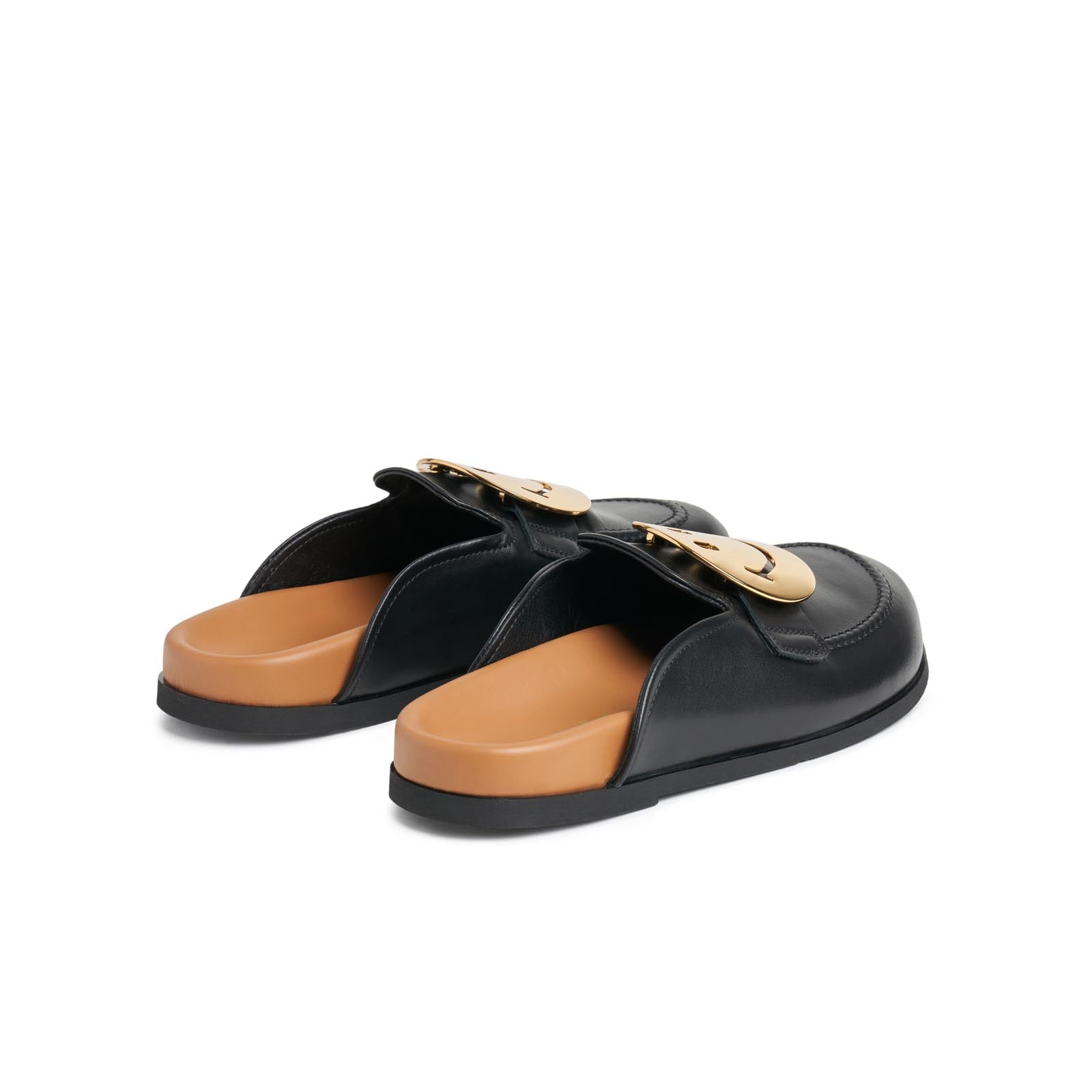 BLACK GOLD SMILE MULE
