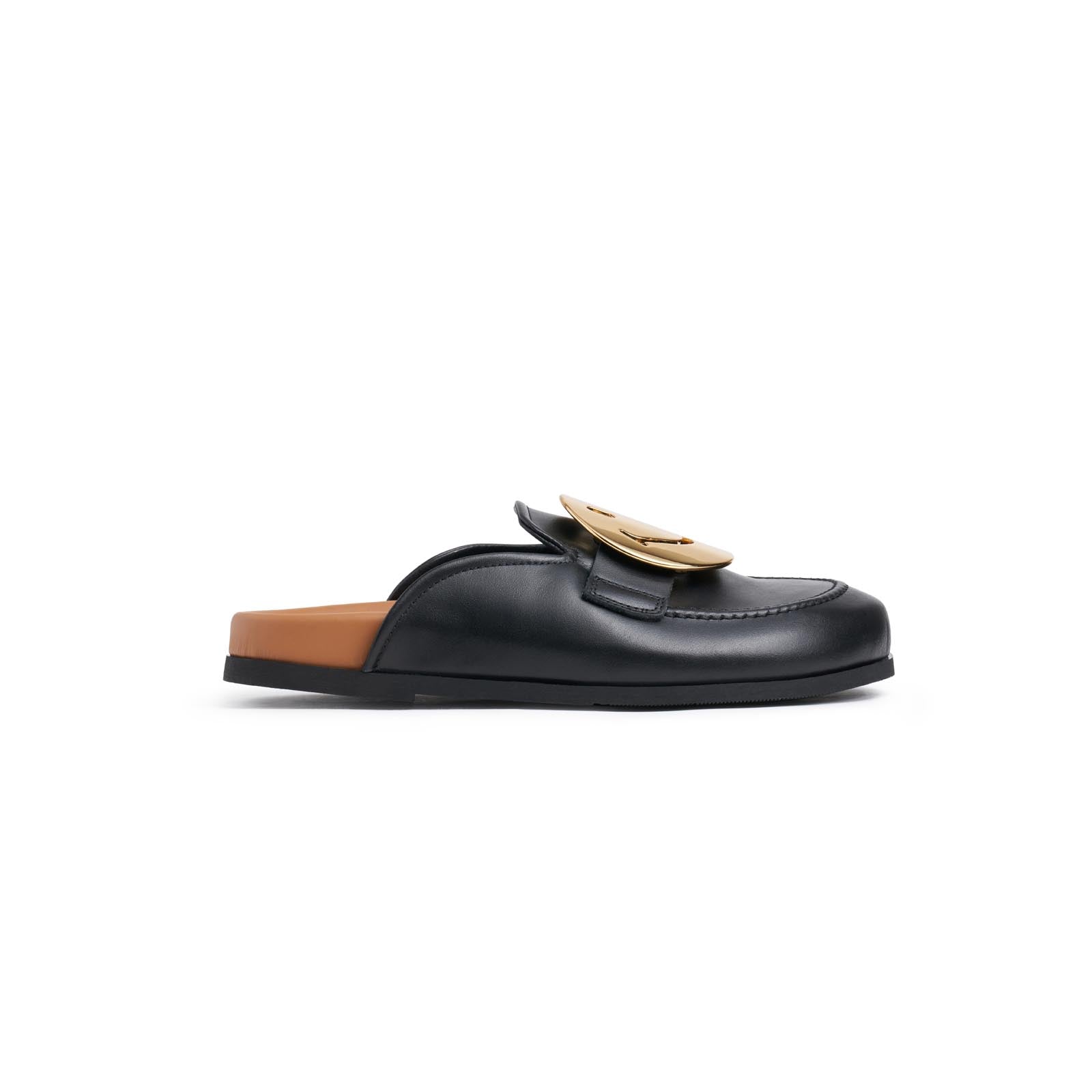 BLACK GOLD SMILE MULE