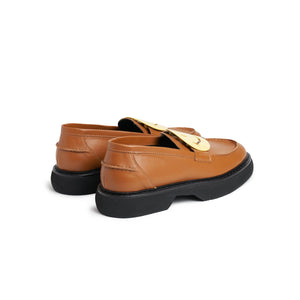 BROWN YELLOW SMILE LOAFER